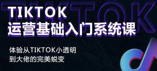 《Tiktok运营基础入门系统课》从tiktok小白到大佬的完美蜕变-皓哥创业笔记