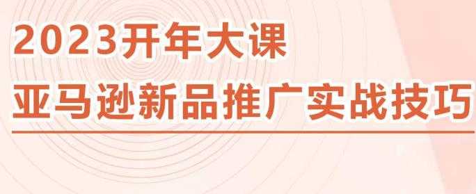 2023亚马逊新品推广实战技巧，线下百万美金课程的精简版，简单粗暴可复制，实操性强的推广手段-皓哥创业笔记