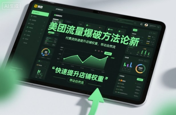 美团流量爆破方法论，付费流快速提升店铺权重，带动自然流-皓哥创业笔记