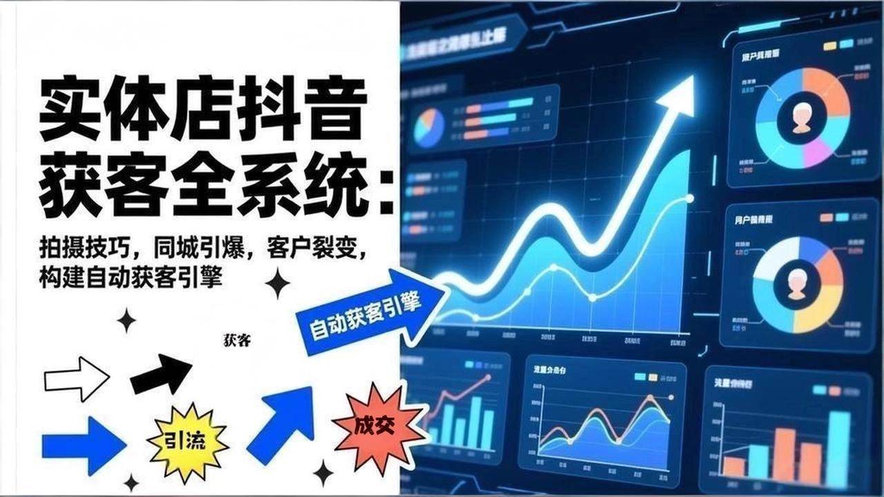 （17090期）2026实体店抖音获客全系统：拍摄技巧，同城引爆，客户裂变，构建自动获客引擎-皓哥创业笔记