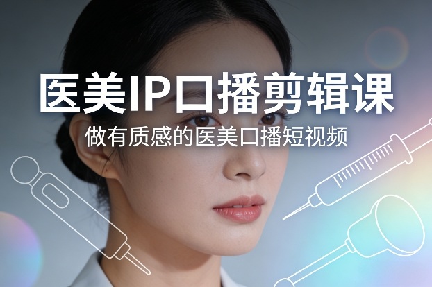 医美IP口播剪辑课，做有质感的医美口播短视频-皓哥创业笔记