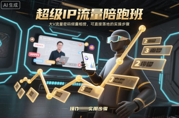 超级IP流量陪跑班,大V流量密码倾囊相授,可直接落地的实操步骤-皓哥创业笔记