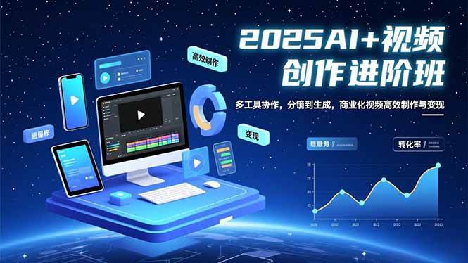 （16622期）AI+视频创作进阶班：多工具协作，分镜到生成，商业化视频高效制作与变现-皓哥创业笔记