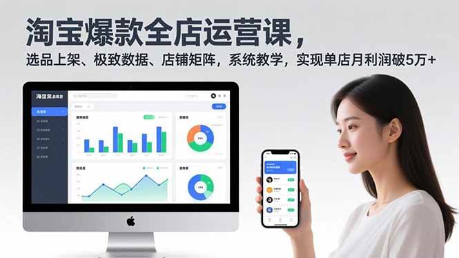 （16928期）淘宝爆款全店运营课2.0，选品上架、极致数据、店铺矩阵，系统教学，实现单店月利润破5万+-皓哥创业笔记