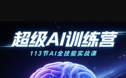 超级AI视频：绘画、带货、职场全场景113节通关课，解锁AI无限可能，开启精彩AI之旅-皓哥创业笔记