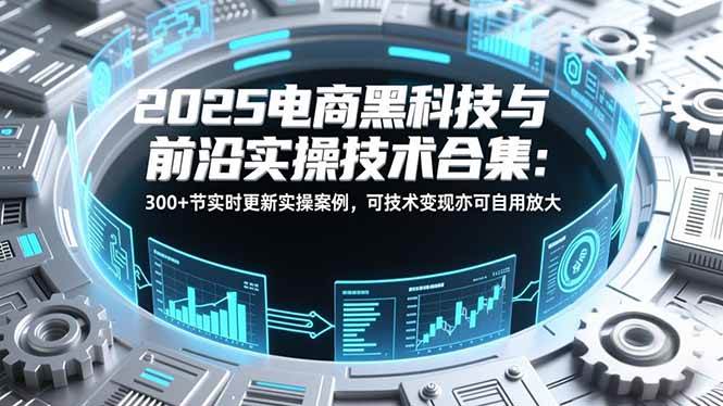 （16992期）2025电商黑科技与前沿实操技术合集：300+节实时更新实操案例，可技术变现亦可自用放大-皓哥创业笔记