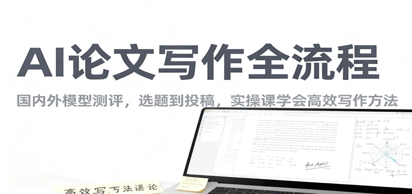 AI论文写作全流程，国内外模型测评，选题到投稿，实操课学高效写作方法-皓哥创业笔记