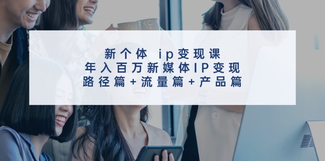 新个体ip变现课,年入百万新媒体IP变现,路径篇+流量篇+产品篇-皓哥创业笔记