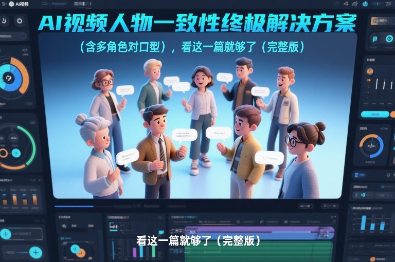 AI视频人物一致性终极解决方案（含多角色对口型），看这一篇就够了（完整版）-皓哥创业笔记