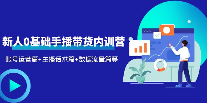 （6082期）2023新人0基础手播带货内训营：账号运营篇+主播话术篇+数据流量篇等-皓哥创业笔记