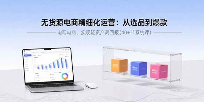 （15896期）无货源电商精细化运营：从选品到爆款，实现轻资产高回报(40+节系统课)-皓哥创业笔记