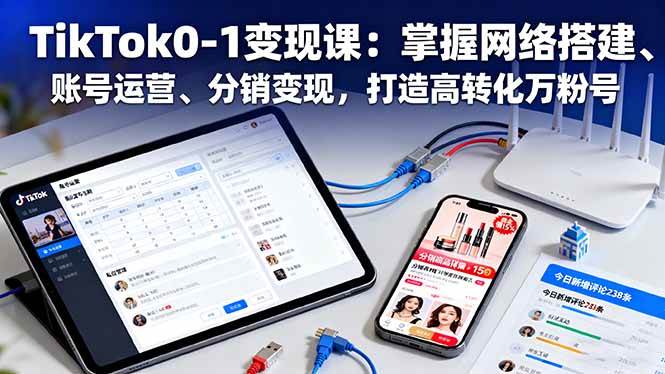 （16334期）TikTok0-1变现课：掌握网络搭建、账号运营、分销变现，打造高转化万粉号-皓哥创业笔记