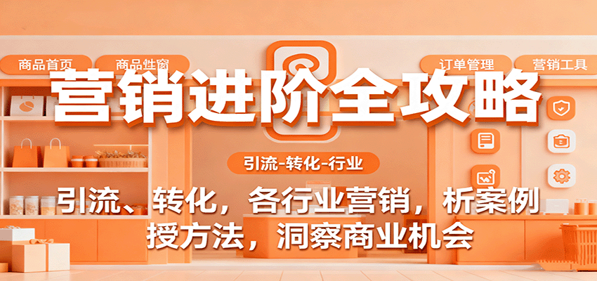 营销进阶全攻略，引流、转化，各行业营销，析案例，授方法，洞察商业机会-皓哥创业笔记