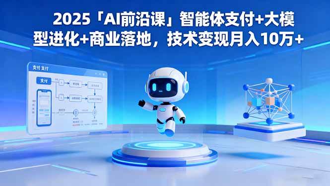 （16459期）2025「AI前沿课」智能体支付+大模型进化+商业落地，技术变现月入10万+-皓哥创业笔记