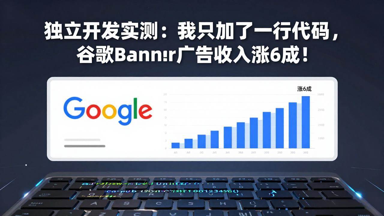 （17574期）付费文章：独立开发实测：我只加了一行代码，谷歌Banner广告收入涨6成！-皓哥创业笔记