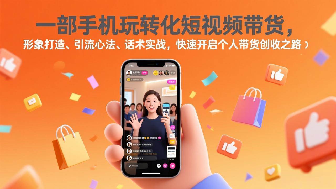 （17356期）一部手机玩转化短视频带货，形象打造、引流心法、话术实战，快速开启个人带货创收之路-皓哥创业笔记