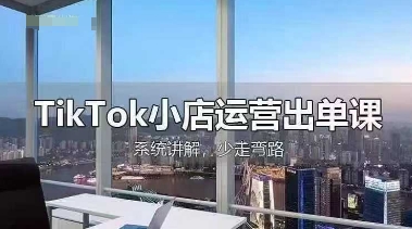TikTok小店运营出单课，从开店选品、运营出单、发货回款，进行全流程讲解-皓哥创业笔记