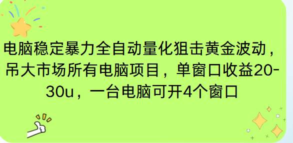 （16737期）电脑EA策略挂机项目单窗口收益20-30u，单电脑可挂5-10个窗口收益稳健4位数-皓哥创业笔记