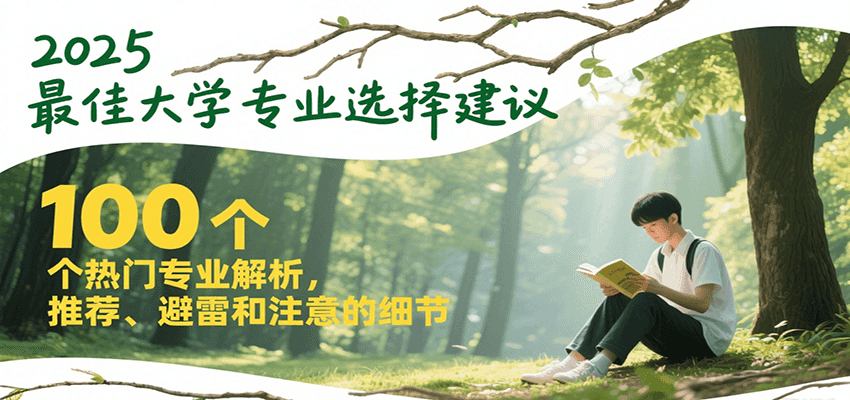 2025最佳大学专业选择建议，100个热门专业解析，推荐、避雷和注意的细节-皓哥创业笔记