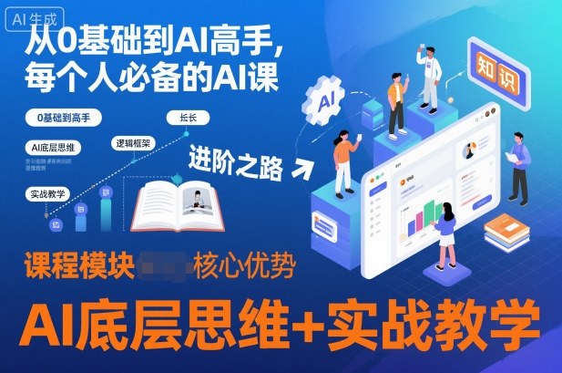 从0基础到AI高手，每个人必备的AI课，AI底层思维+实战教学-皓哥创业笔记