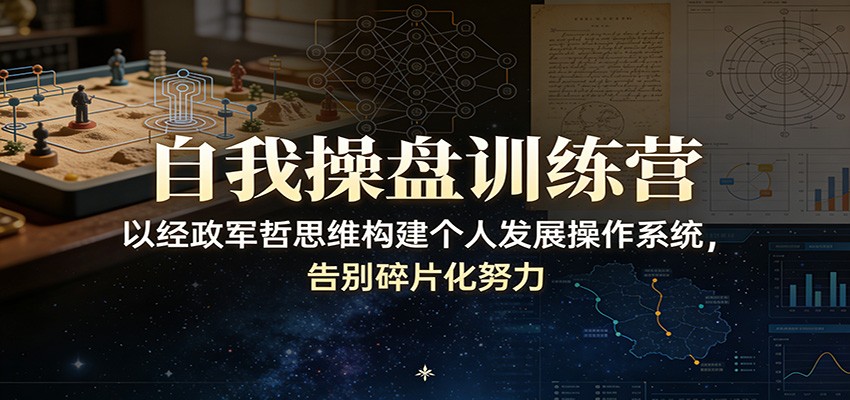 自我操盘训练营：以经政军哲思维构建个人发展操作系统，告别碎片化努力-皓哥创业笔记