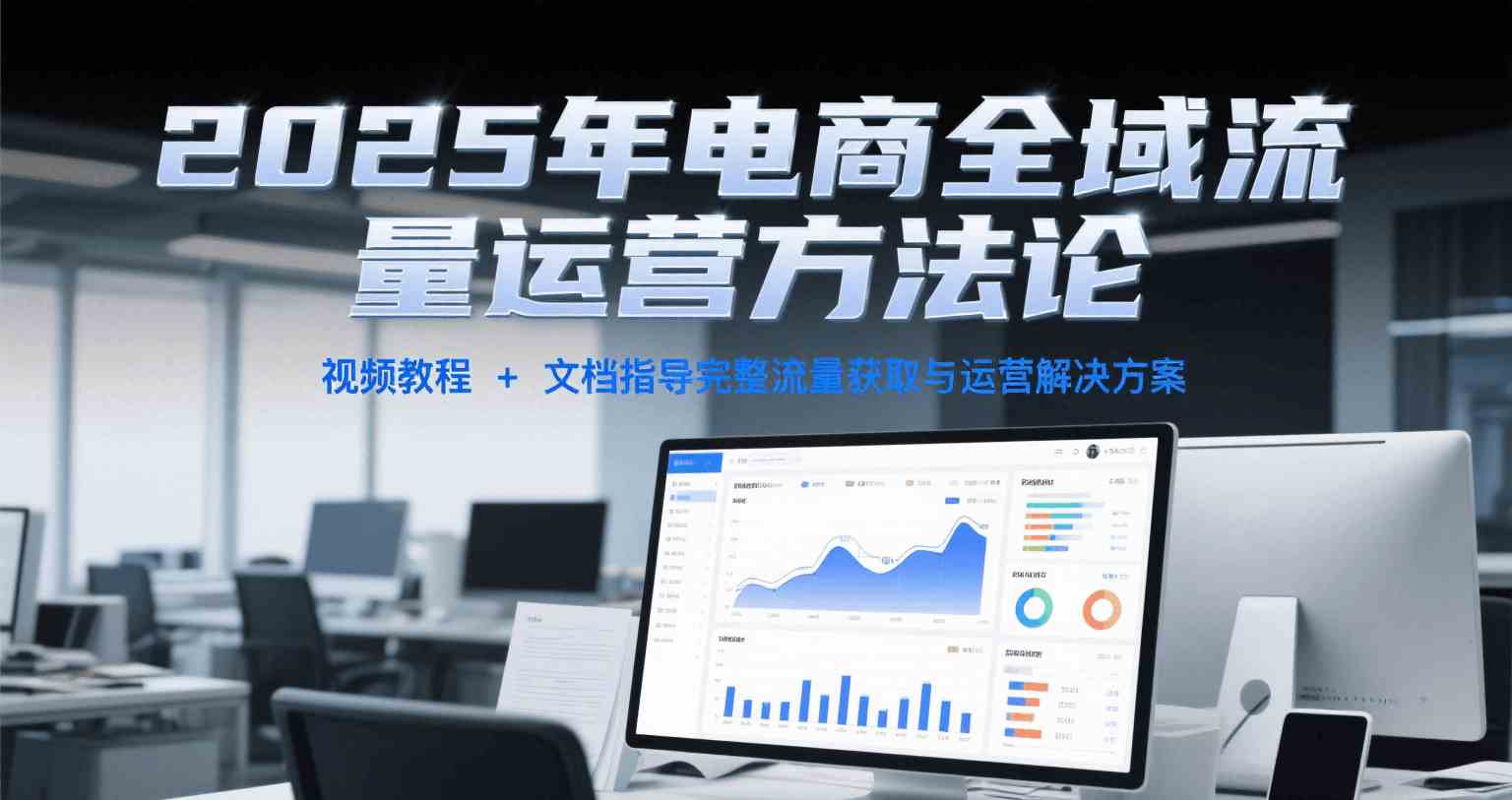 2025年电商全域流量运营方法论，视频教程+文档指导完整流量获取与运营解决方案-皓哥创业笔记