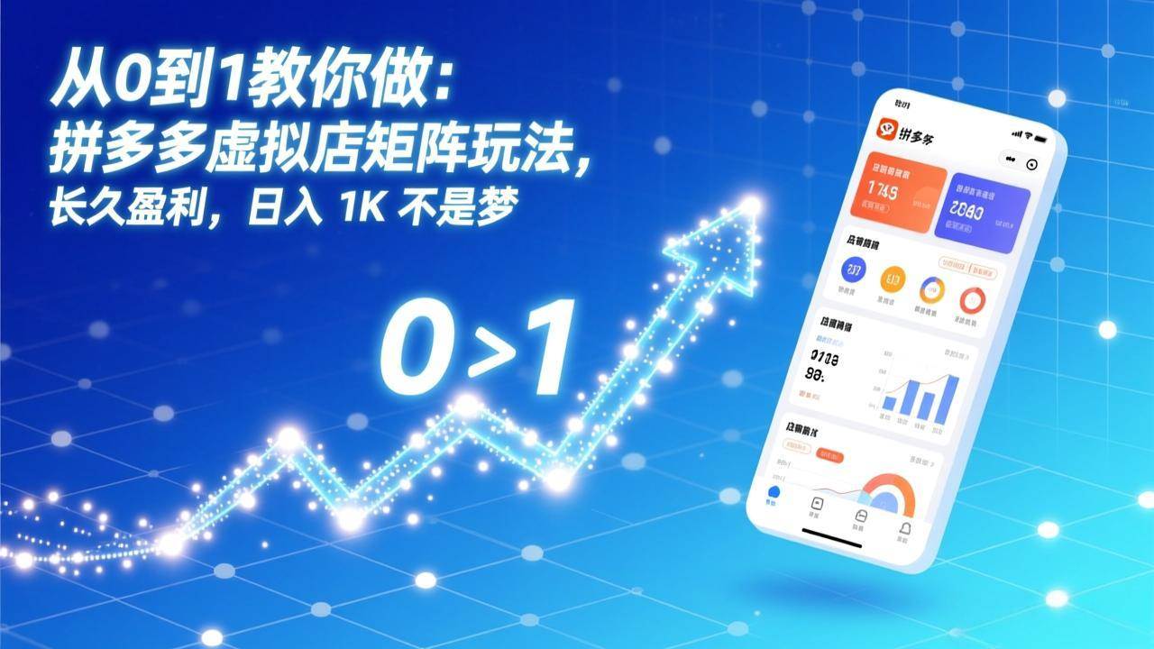 （17205期）从0到1教你做：拼多多虚拟店矩阵玩法，长久盈利，日入 1K 不是梦-皓哥创业笔记