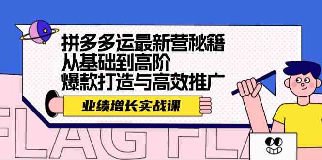 拼多多运最新营秘籍：业绩增长实战课，从基础到高阶，爆款打造与高效推广-皓哥创业笔记