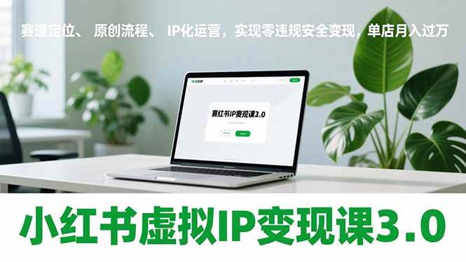 （17029期）小红书虚拟IP变现课3.0，赛道定位、原创流程、IP化运营，实现零违规安全变现，单店月入过万-皓哥创业笔记