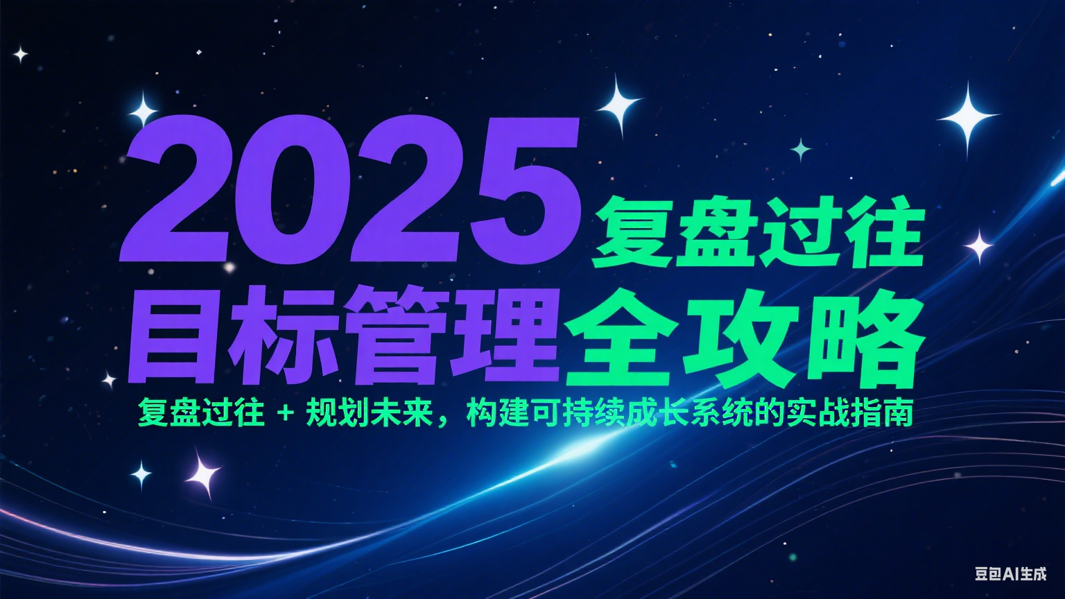 2025目标管理全攻略：复盘过往 + 规划未来，构建可持续成长系统的实战指南-皓哥创业笔记