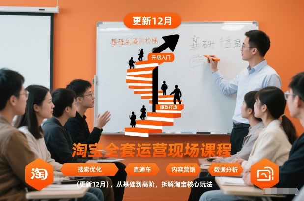 淘宝全套运营现场课程（更新12月），从基础到高阶，拆解淘宝核心玩法-皓哥创业笔记