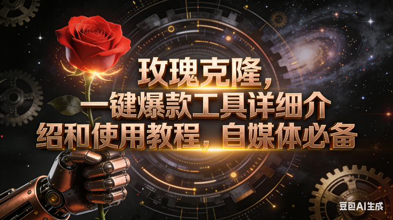 （16792期）玫瑰克隆工具，自媒体必备，一键爆款工具详细介绍和使用教程-皓哥创业笔记