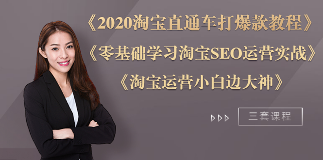 （1196期）《2020淘宝直通车打爆款》+《零基础学习淘宝SEO》+《淘宝运营小白变大神》-皓哥创业笔记