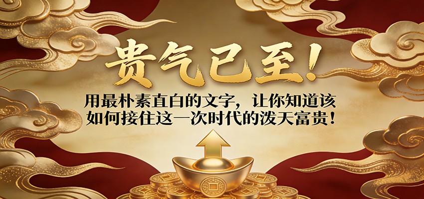 付费文章：贵气已至！用最朴素直白的文字，让你知道该如何接住这一次时代的泼天富贵！-皓哥创业笔记