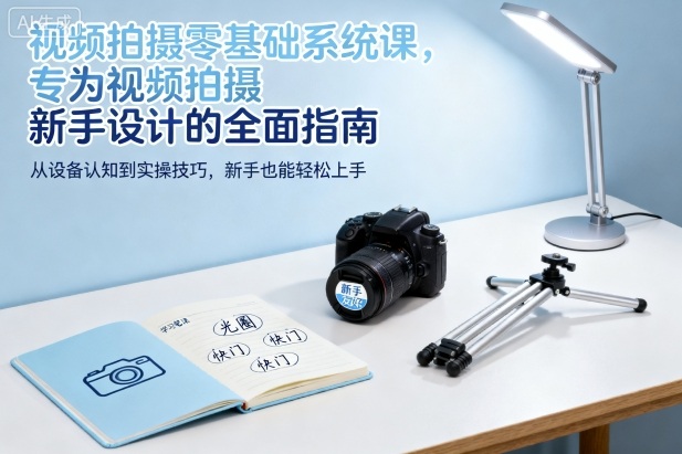 视频拍摄零基础系统课，专为视频拍摄新手设计的全面指南-皓哥创业笔记