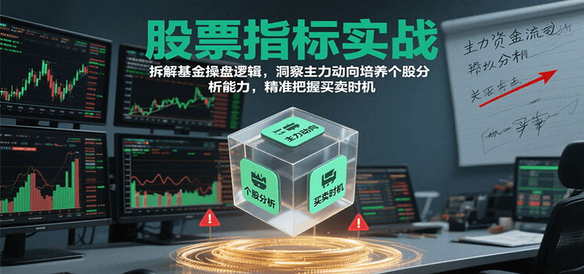 股票指标实战，基金操盘逻辑拆解，洞察主力动向培养个股分析能力把握买卖时机（更新）-皓哥创业笔记