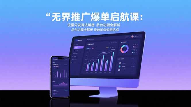 (15567期)无界推广爆单启航课:流量分发算法解密 后台功能全解析 投放前必知避坑点-皓哥创业笔记