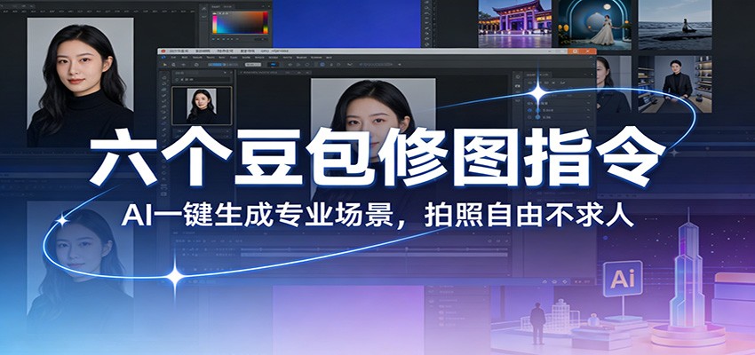 六个豆包修图指令：AI 一键生成专业场景，拍照自由不求人-皓哥创业笔记