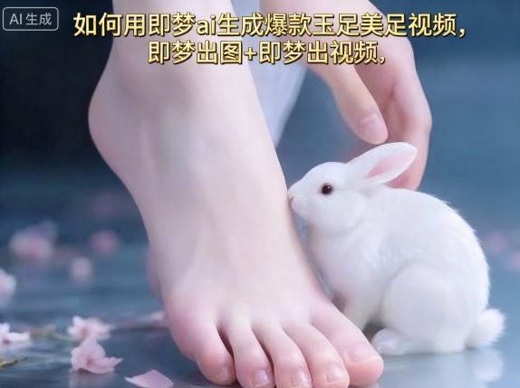 如何用即梦ai生成爆款玉足美足视频，即梦出图+即梦出视频，快速涨粉-皓哥创业笔记