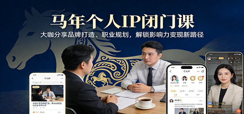 马年个人IP闭门课，大咖分享品牌打造、职业规划，解锁影响力变现新路径-皓哥创业笔记