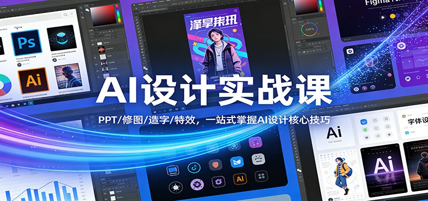 AI设计实战课：PPT/修图/造字/特效，一站式掌握AI设计核心技巧-皓哥创业笔记