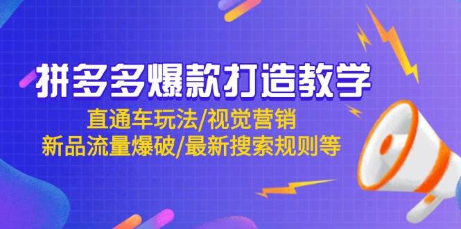 （14681期）拼多多爆款打造教学：直通车玩法/视觉营销/新品流量爆破/最新搜索规则等-皓哥创业笔记