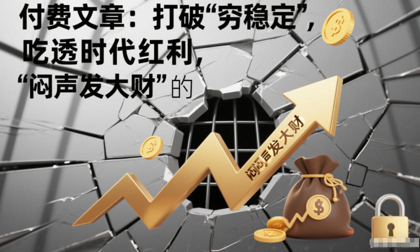 付费文章：打破“穷稳定”，吃透时代红利，“闷声发大财”的终极真谛-皓哥创业笔记