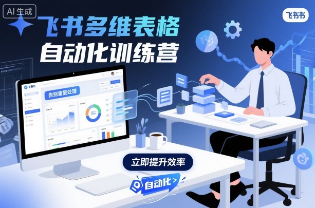 飞书多维表格自动化训练营，手把手教你告别重复处理，用多维表格开启高效办公新模式-皓哥创业笔记