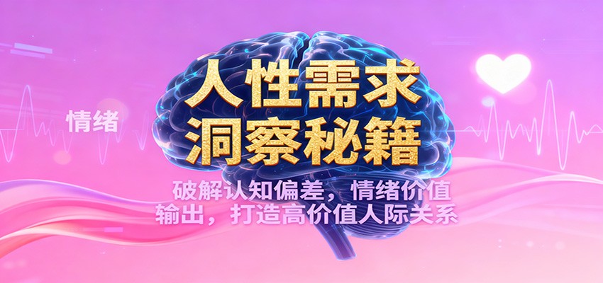 人性需求洞察秘籍,破解认知偏差,情绪价值输出,打造高价值人际关系-皓哥创业笔记