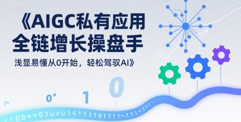 AIGC私有化应用全链增长操盘手，浅显易懂从0开始，轻松驾驭AI-皓哥创业笔记