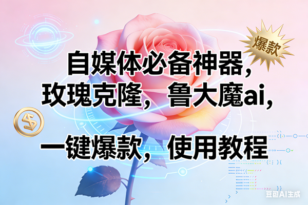 （17261期）玫瑰克隆神器，ai鲁大魔，自媒体必备工具，一键爆款神器，详细教程。-皓哥创业笔记