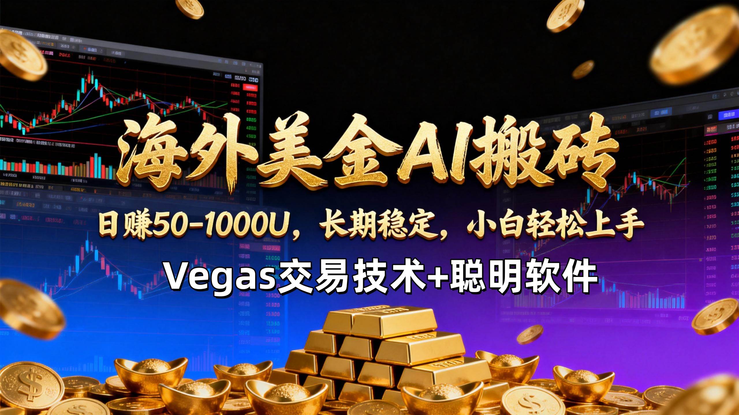 （17143期）【海外美金AI搬砖】Vegas交易技术+聪明软件，日赚50-1000U，长期稳定，小白轻松上手。-皓哥创业笔记
