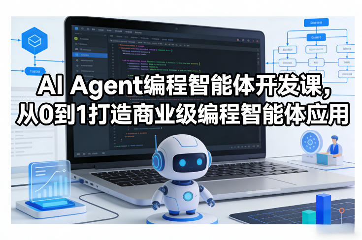 AI Agent编程智能体开发课，从0到1打造商业级编程智能体应用-皓哥创业笔记