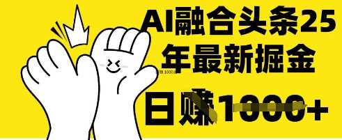 掌握这招：DeepSeek 融合今日头条，一键复制粘贴，日入 1k【揭秘】-皓哥创业笔记